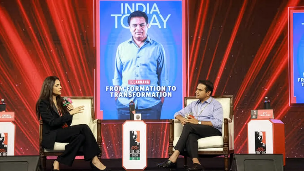 KTR at the India Today Conclave South in Kochi