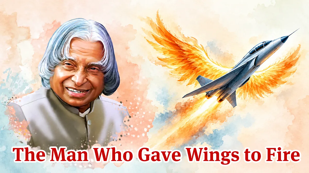 APJ Abdul Kalam birth anniversary – The Man Who Gave Wings to Fire (AI illustration)