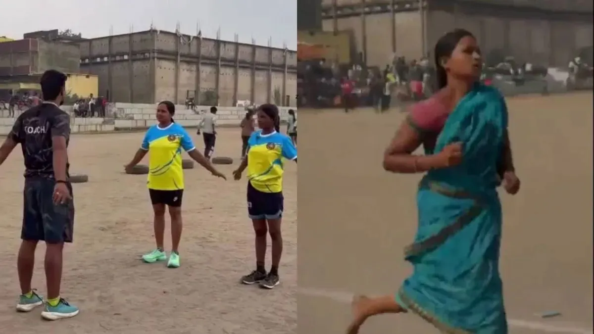 Kavita training with a coach at an academy